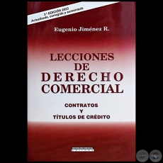 LECCIONES DE DERECHO COMERCIAL - 3ª EDICIÓN - Autor: EUGENIO JIMÉNEZ ROLÓN - Año 2023